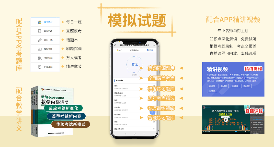 廣東成人高考考前復(fù)習(xí)資料！